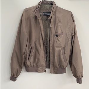 Unisex Members Only Jacket Beige Sz 42 Vintage